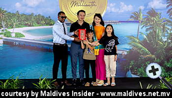 courtesy Maldives Insider - Maldives Welcomes One Millionth Tourist of 2024